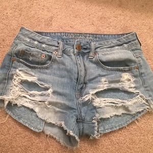High rise shorts